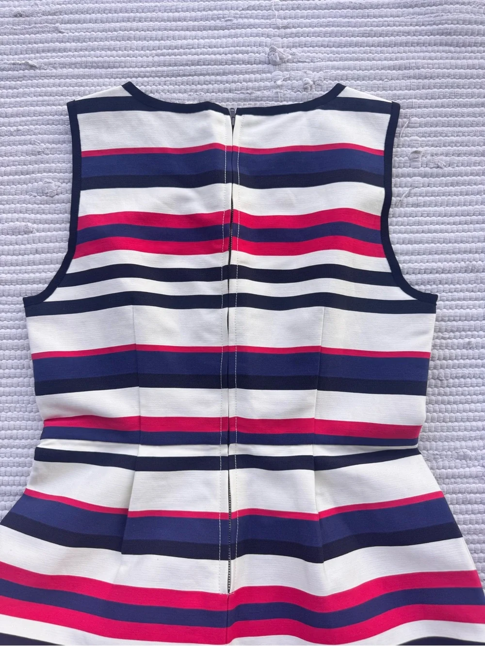 J.Crew Striped Fit & Flare Dress Size 4 Nautical Summer Sleeveless